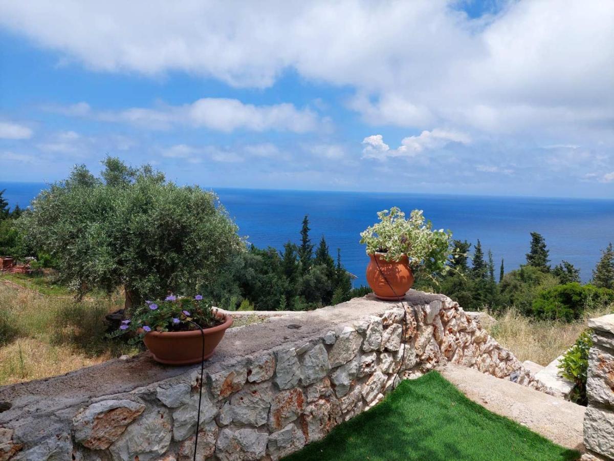 Villa Nereid Glafki - Enjoy Summer Sunsets Áyios Nikítas Exteriör bild